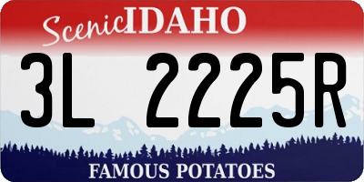 ID license plate 3L2225R