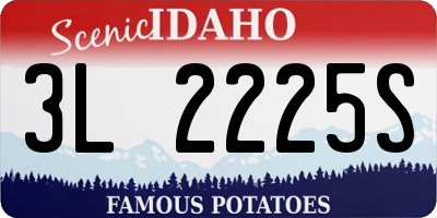 ID license plate 3L2225S