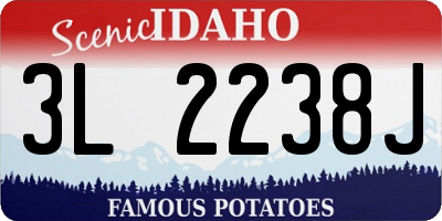 ID license plate 3L2238J