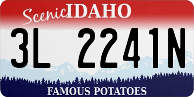 ID license plate 3L2241N