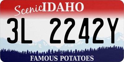 ID license plate 3L2242Y