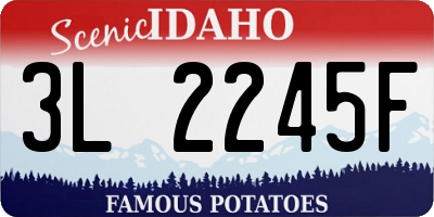ID license plate 3L2245F