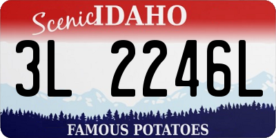 ID license plate 3L2246L