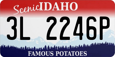 ID license plate 3L2246P