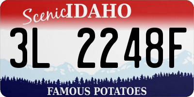 ID license plate 3L2248F