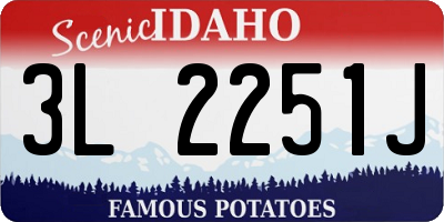ID license plate 3L2251J