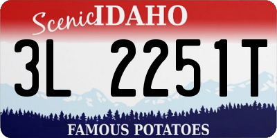 ID license plate 3L2251T