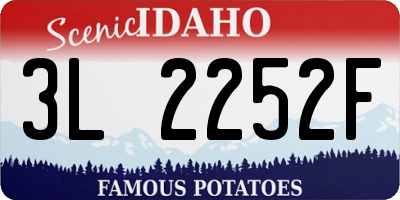 ID license plate 3L2252F
