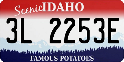 ID license plate 3L2253E
