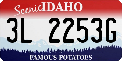ID license plate 3L2253G