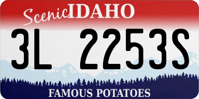ID license plate 3L2253S