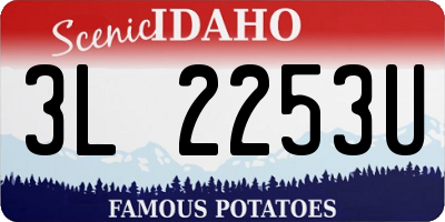 ID license plate 3L2253U