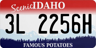 ID license plate 3L2256H