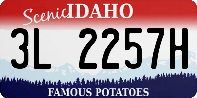 ID license plate 3L2257H