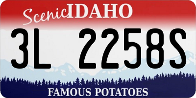 ID license plate 3L2258S