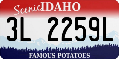 ID license plate 3L2259L