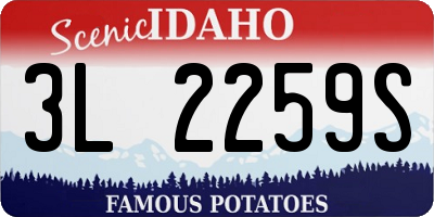 ID license plate 3L2259S