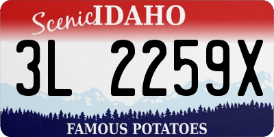 ID license plate 3L2259X