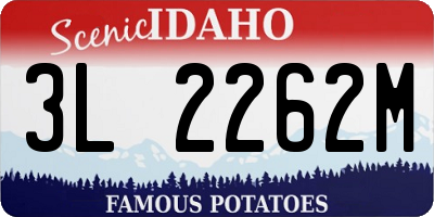 ID license plate 3L2262M