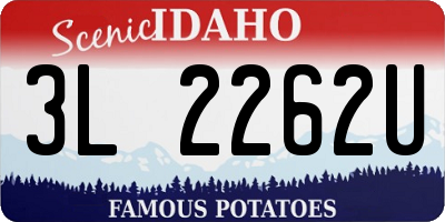 ID license plate 3L2262U
