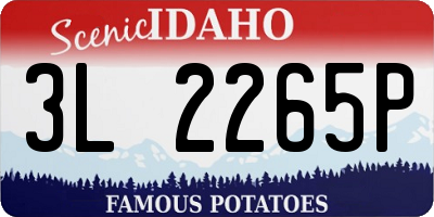 ID license plate 3L2265P