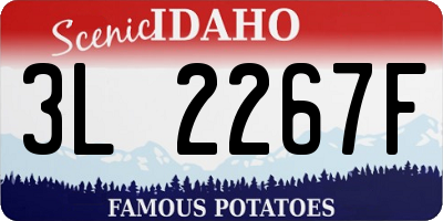 ID license plate 3L2267F