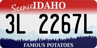 ID license plate 3L2267L