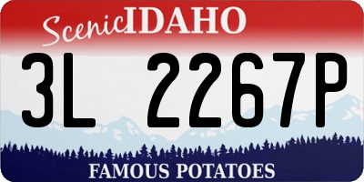 ID license plate 3L2267P