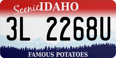 ID license plate 3L2268U