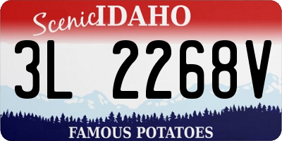 ID license plate 3L2268V
