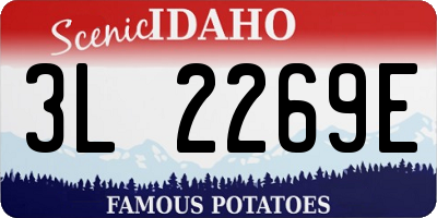 ID license plate 3L2269E