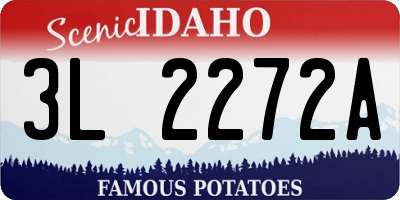 ID license plate 3L2272A
