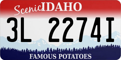 ID license plate 3L2274I