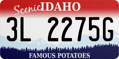 ID license plate 3L2275G