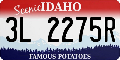 ID license plate 3L2275R