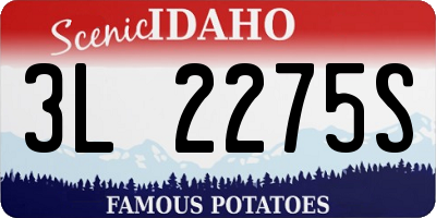 ID license plate 3L2275S