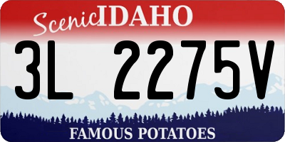 ID license plate 3L2275V