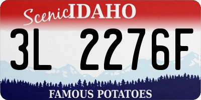 ID license plate 3L2276F