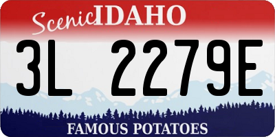 ID license plate 3L2279E