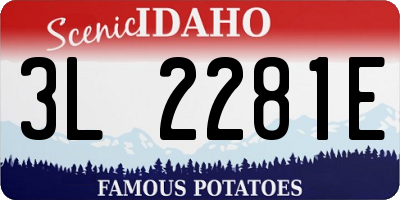 ID license plate 3L2281E