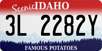 ID license plate 3L2282Y