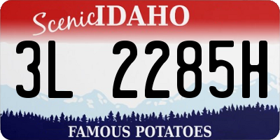 ID license plate 3L2285H