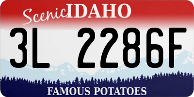 ID license plate 3L2286F