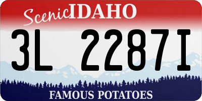 ID license plate 3L2287I