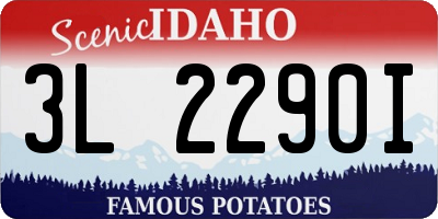 ID license plate 3L2290I