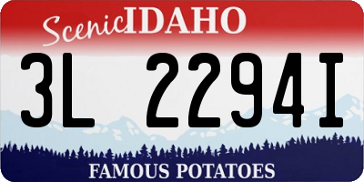 ID license plate 3L2294I