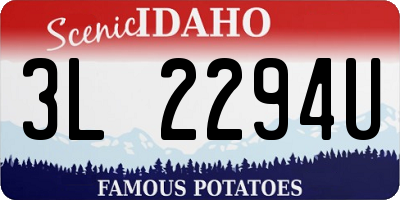 ID license plate 3L2294U