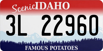 ID license plate 3L2296O