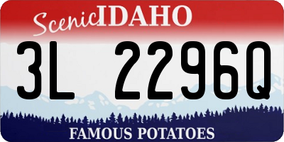 ID license plate 3L2296Q