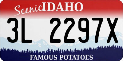 ID license plate 3L2297X